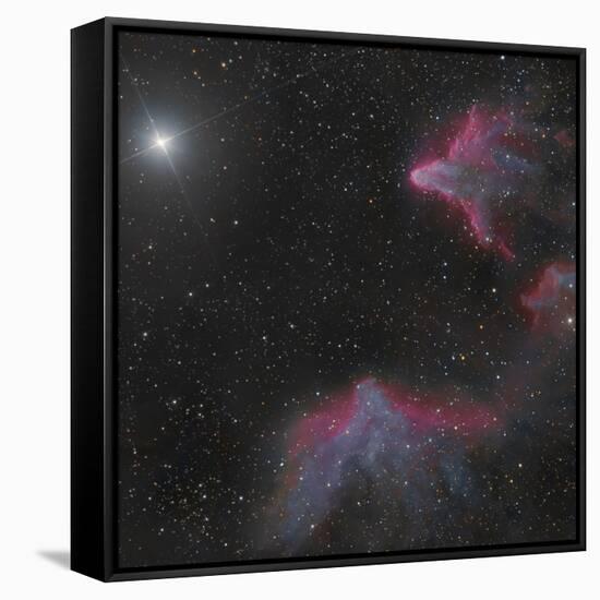 Ic 59 and IC 63 in Cassiopeia-null-Framed Stretched Canvas