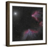 Ic 59 and IC 63 in Cassiopeia-null-Framed Photographic Print