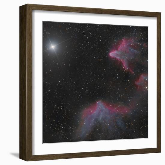 Ic 59 and IC 63 in Cassiopeia-null-Framed Photographic Print