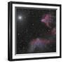 Ic 59 and IC 63 in Cassiopeia-null-Framed Photographic Print