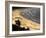 Icapui Beach, with People Fishing and Playing at Sunset-Alex Saberi-Framed Photographic Print