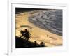 Icapui Beach, with People Fishing and Playing at Sunset-Alex Saberi-Framed Photographic Print