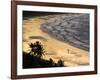 Icapui Beach, with People Fishing and Playing at Sunset-Alex Saberi-Framed Photographic Print