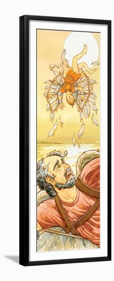 Icarus and Daedalus, Greek Mythology-Encyclopaedia Britannica-Framed Premium Giclee Print
