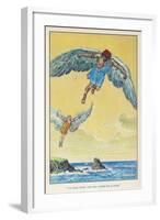 Icarus and Daedalus-null-Framed Art Print