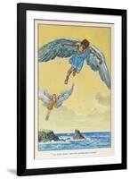 Icarus and Daedalus-null-Framed Art Print