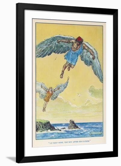 Icarus and Daedalus-null-Framed Art Print