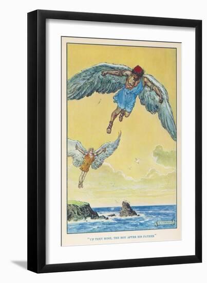 Icarus and Daedalus-null-Framed Art Print