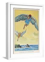 Icarus and Daedalus-null-Framed Art Print