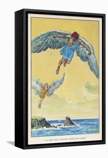 Icarus and Daedalus-null-Framed Stretched Canvas