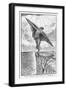 Icarus Starting out on His Flight-W.b. Richmond-Framed Art Print