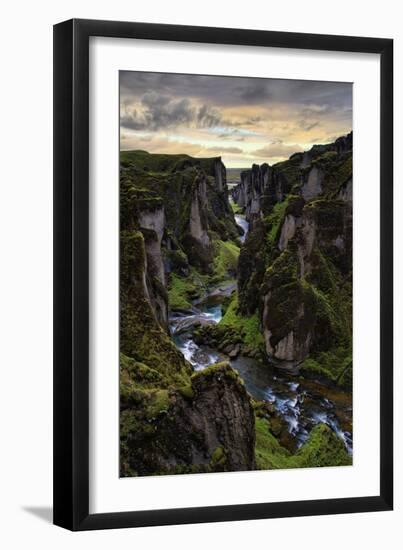 Ice Age Canyon, Game of Thrones, Iceland-Vincent James-Framed Premium Photographic Print