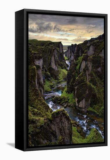Ice Age Canyon, Game of Thrones, Iceland-Vincent James-Framed Stretched Canvas