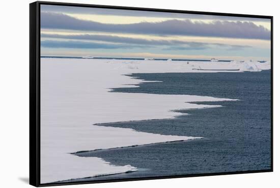 Ice along the southern edge of the Austfonna ice cap. Nordaustlandet, Norway-Sergio Pitamitz-Framed Stretched Canvas