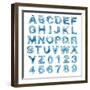 Ice Alphabet-lenta-Framed Art Print