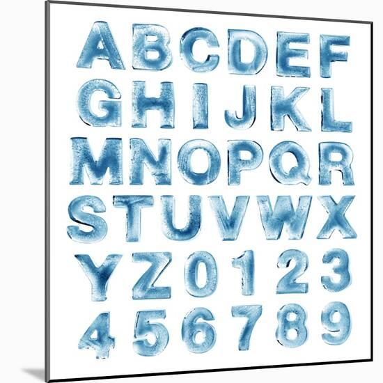 Ice Alphabet-lenta-Mounted Art Print