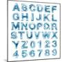 Ice Alphabet-lenta-Mounted Art Print