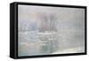 Ice at Bennecourt, 1898-Claude Monet-Framed Stretched Canvas