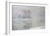 Ice at Bennecourt, 1898-Claude Monet-Framed Giclee Print