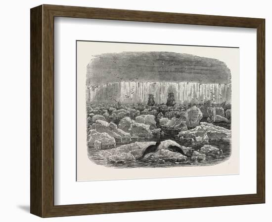 Ice-Barrier of the Antarctic Continent, 1870s-null-Framed Giclee Print