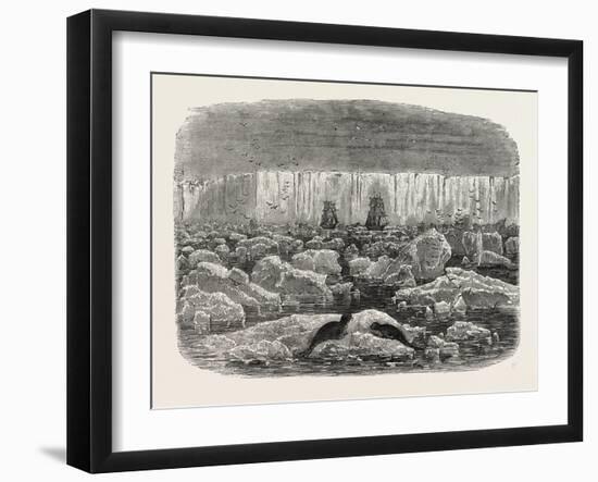 Ice-Barrier of the Antarctic Continent, 1870s-null-Framed Giclee Print