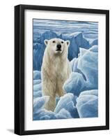 Ice Bear Polar Bear-Jeremy Paul-Framed Giclee Print