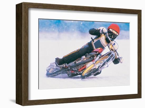 Ice Biker-null-Framed Art Print