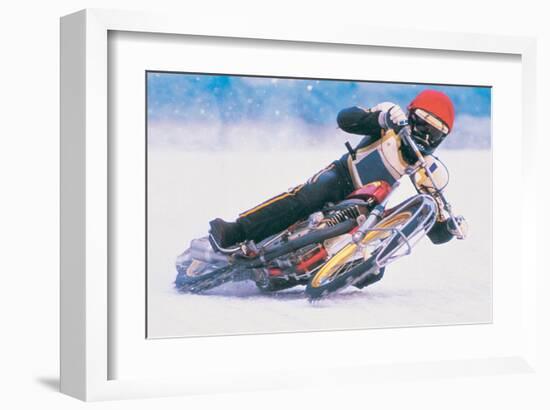 Ice Biker-null-Framed Art Print