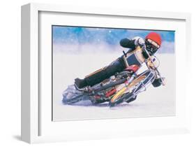 Ice Biker-null-Framed Art Print