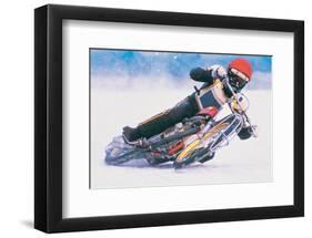 Ice Biker-null-Framed Art Print