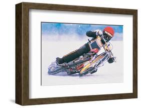 Ice Biker-null-Framed Art Print