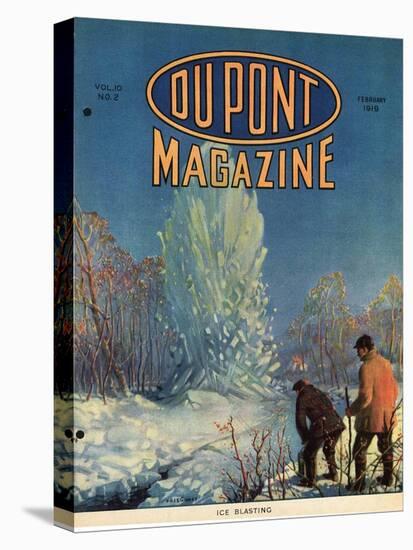 Ice Blasting, Front Cover of the 'Dupont Magazine', February 1919-American School-Stretched Canvas