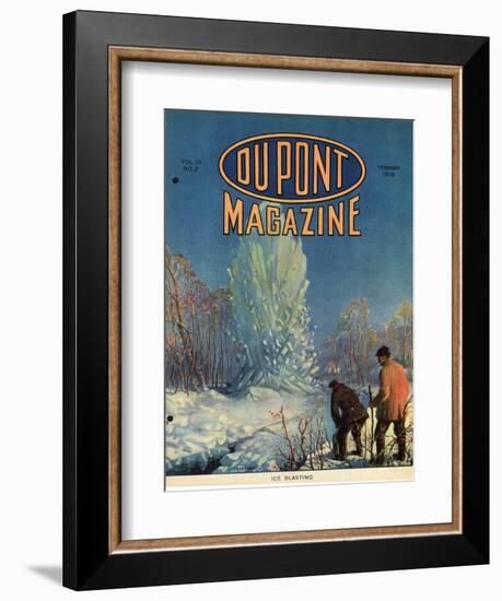 Ice Blasting, Front Cover of the 'Dupont Magazine', February 1919-American School-Framed Giclee Print