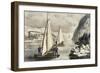 Ice Boat Race on the Hudson-Currier & Ives-Framed Giclee Print