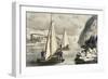 Ice Boat Race on the Hudson-Currier & Ives-Framed Giclee Print