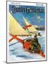 "Ice Boating," Country Gentleman Cover, February 1, 1929-Anton Otto Fischer-Mounted Giclee Print