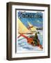 "Ice Boating," Country Gentleman Cover, February 1, 1929-Anton Otto Fischer-Framed Giclee Print