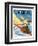 "Ice Boating," Country Gentleman Cover, February 1, 1929-Anton Otto Fischer-Framed Giclee Print