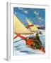 "Ice Boating,"February 1, 1929-Anton Otto Fischer-Framed Giclee Print