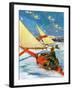 "Ice Boating,"February 1, 1929-Anton Otto Fischer-Framed Giclee Print