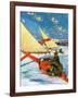 "Ice Boating,"February 1, 1929-Anton Otto Fischer-Framed Giclee Print