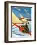 "Ice Boating,"February 1, 1929-Anton Otto Fischer-Framed Giclee Print