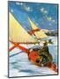 "Ice Boating,"February 1, 1929-Anton Otto Fischer-Mounted Giclee Print