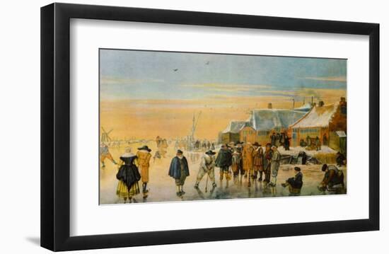 Ice Bowling-Hendrick Avercamp-Framed Collectable Print