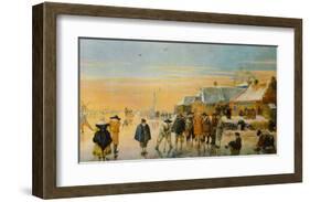 Ice Bowling-Hendrick Avercamp-Framed Collectable Print