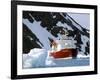 Ice-Breaker Tour Ship, Krossfjorden Icebergs, Spitsbergen, Svalbard, Norway, Scandinavia-Tony Waltham-Framed Photographic Print