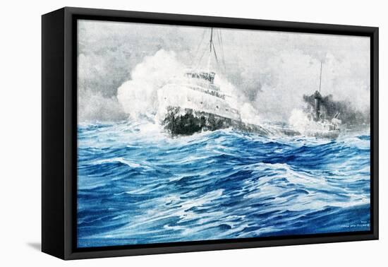 Ice Breaker-Anton Otto Fischer-Framed Stretched Canvas