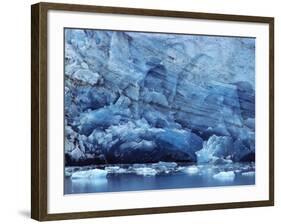 Ice Breaking off Glacier-Mick Roessler-Framed Photographic Print