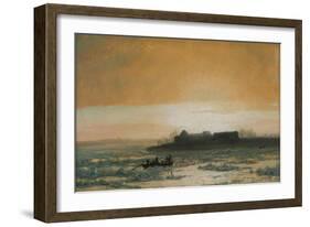 Ice Breaking Up, 1889-Albert Bierstadt-Framed Giclee Print