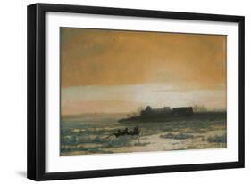 Ice Breaking Up, 1889-Albert Bierstadt-Framed Giclee Print